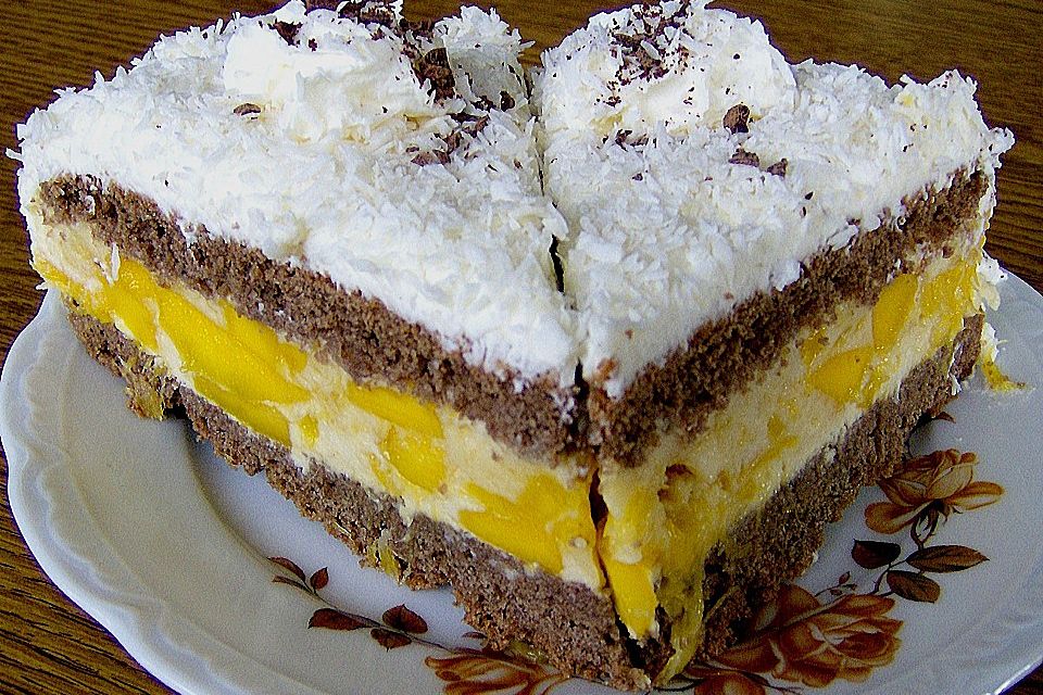 Mangotorte Kokosnuss