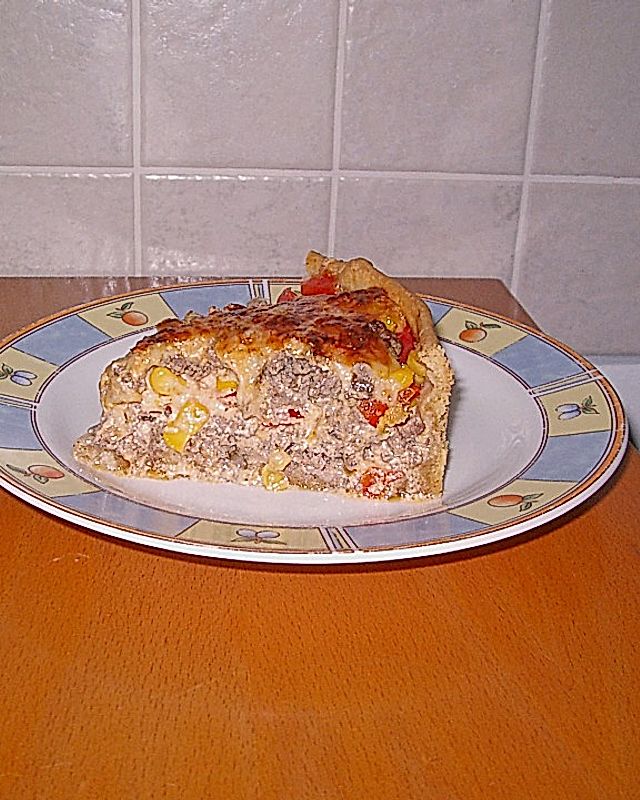 Hackfleisch - Paprika - Mais - Torte