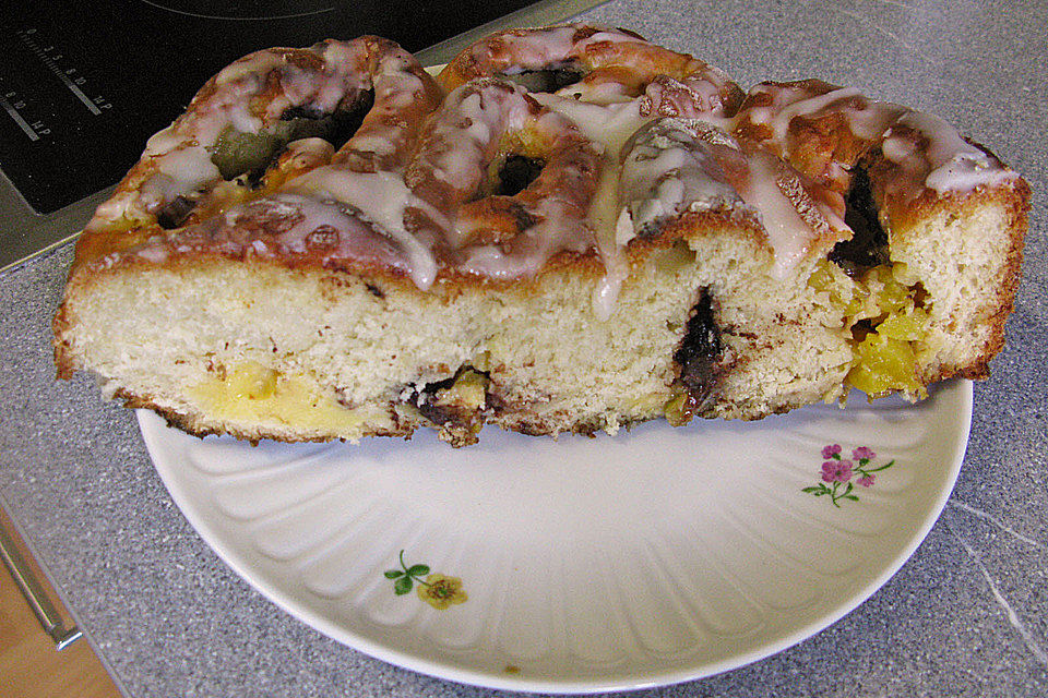 Ananas - Rosenkuchen