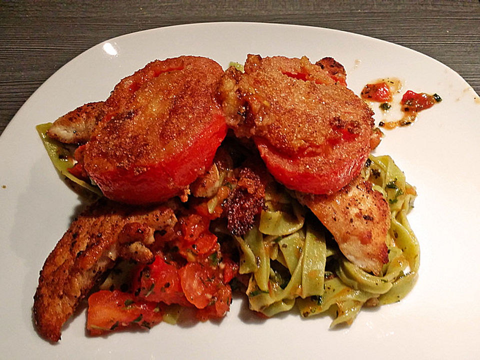 Überbackenes Hühnerbrustfilet mit karamellisierten Tomaten - Kochen Gut ...
