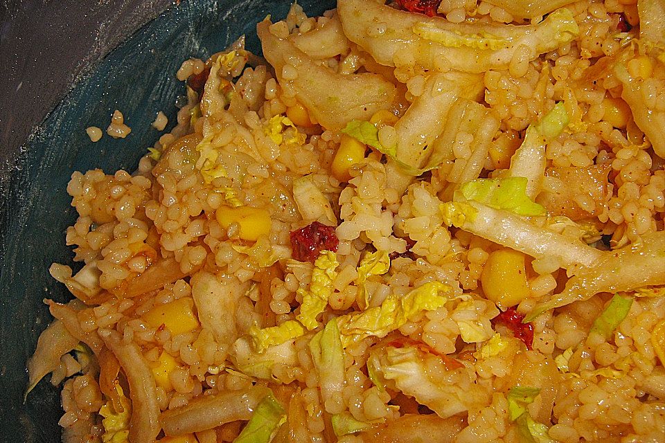 Bulgur - Mais - Chinakohl - Salat