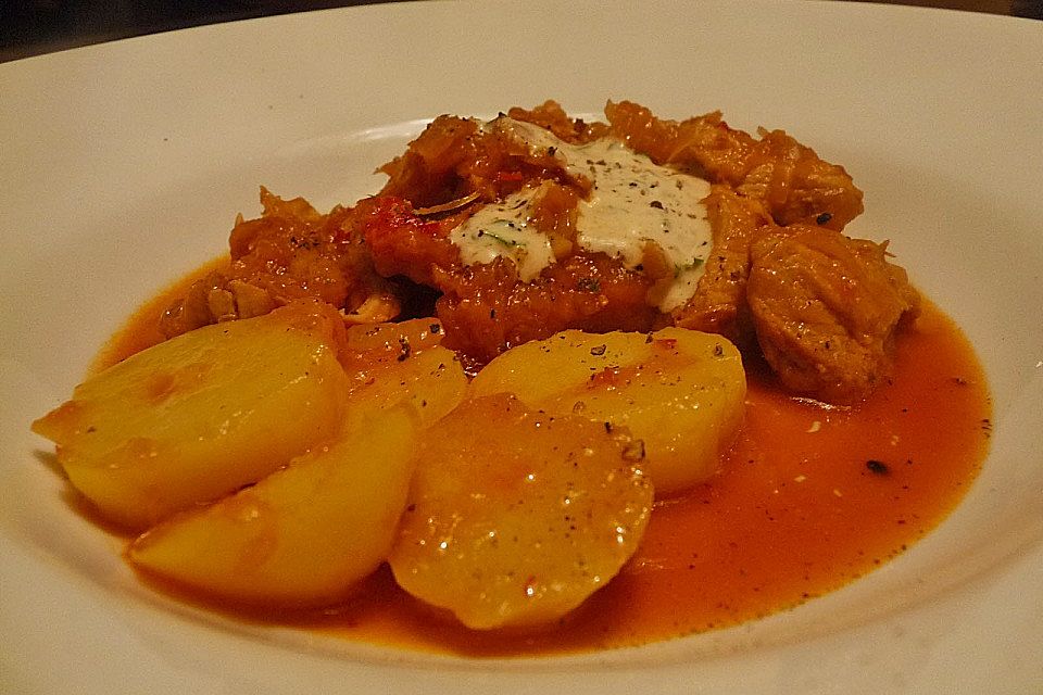 Gulasch Szegediner Art nach Rosinenkind