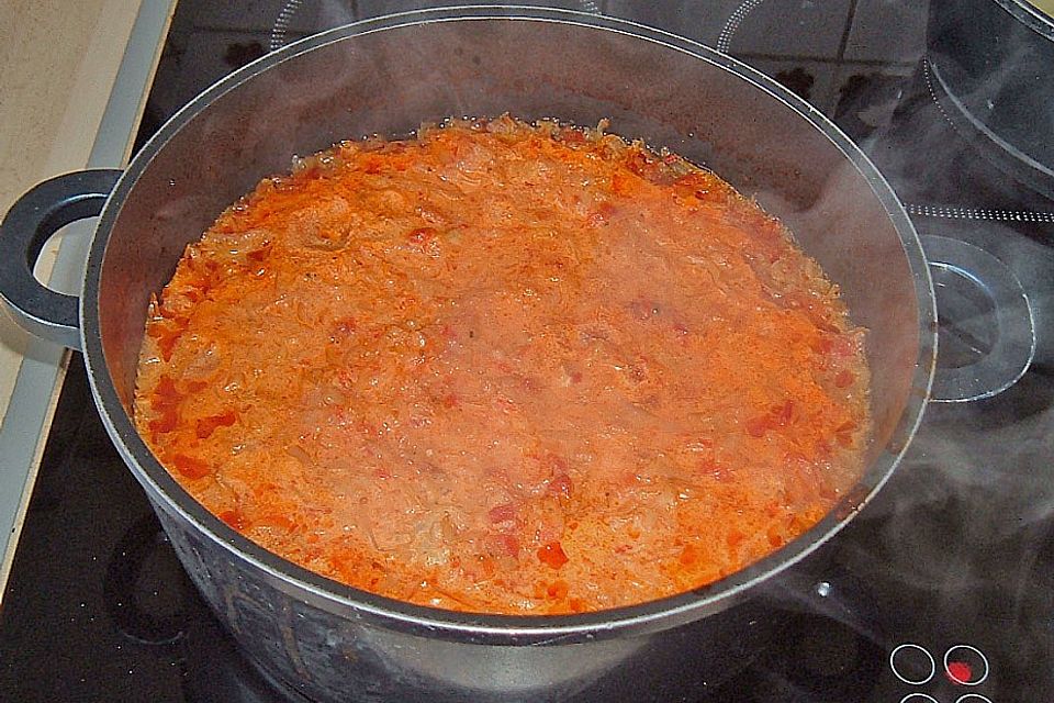 Gulasch Szegediner Art nach Rosinenkind