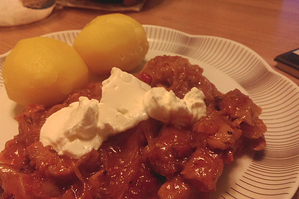 Gulasch Szegediner Art nach Rosinenkind