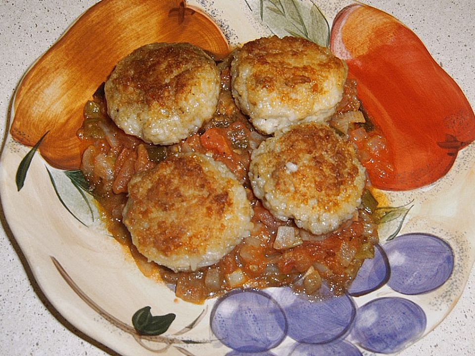 Reisbällchen auf Tomatengemüse von Shadowstar| Chefkoch