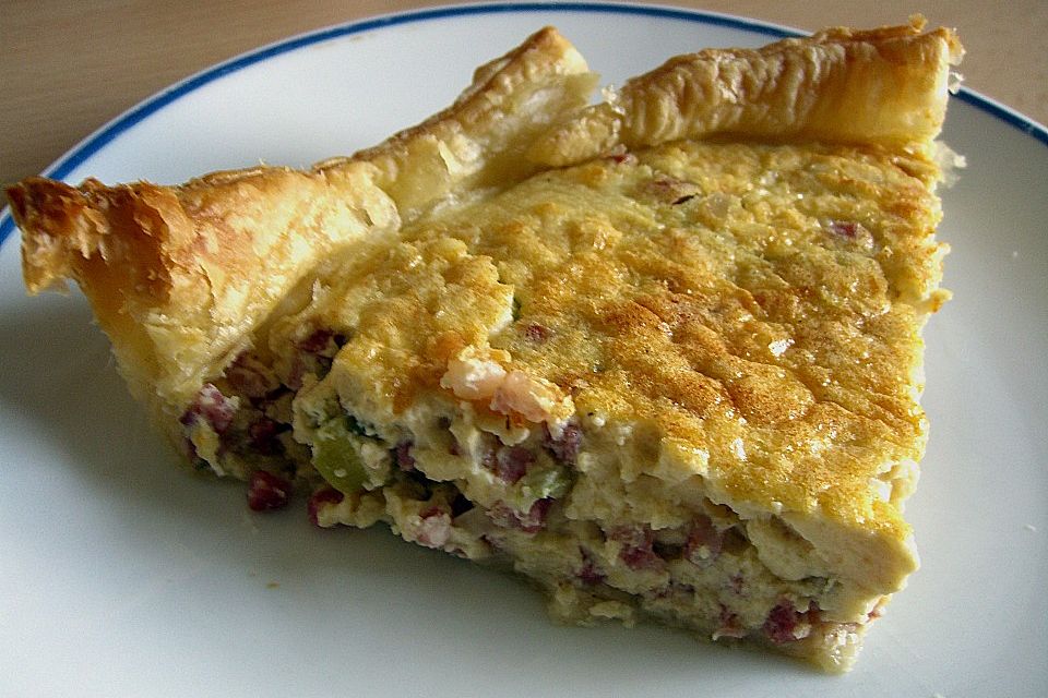 Lauchtorte mit Blätterteig Lauchtorte mit Blätterteig
