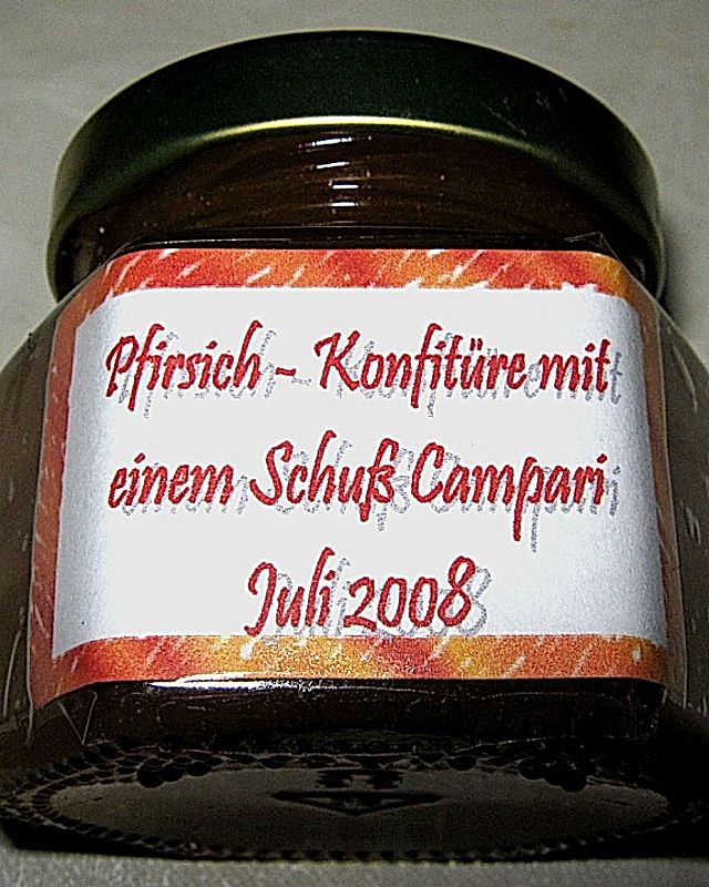 Campari - Pfirsich - Konfitüre