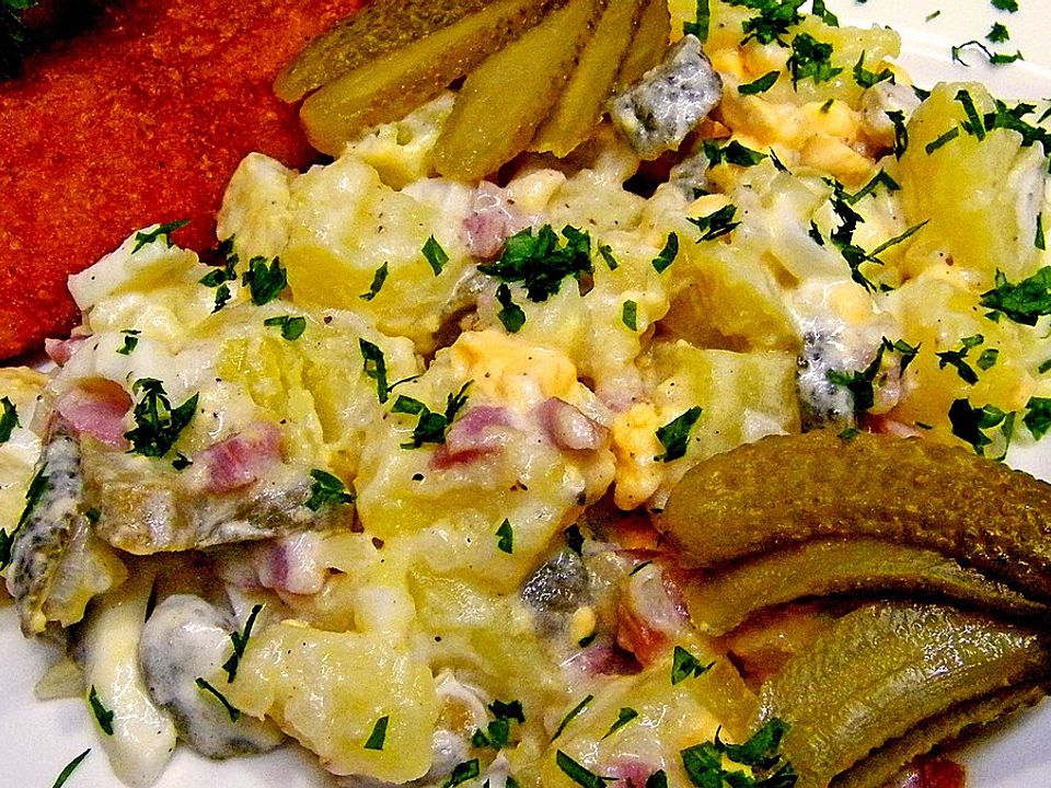 Rustikaler lauwarmer Kartoffelsalat von Lammhaxe| Chefkoch
