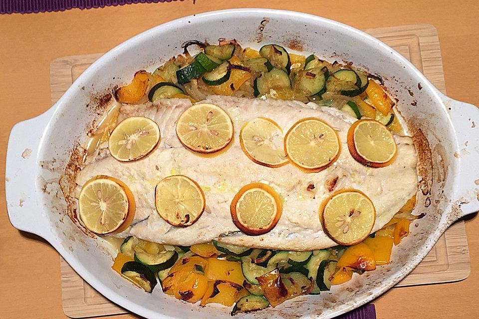 Seelachsfilet auf provenzalische Art