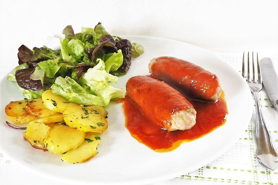 Süß saure Tomaten - Currywurst Soße