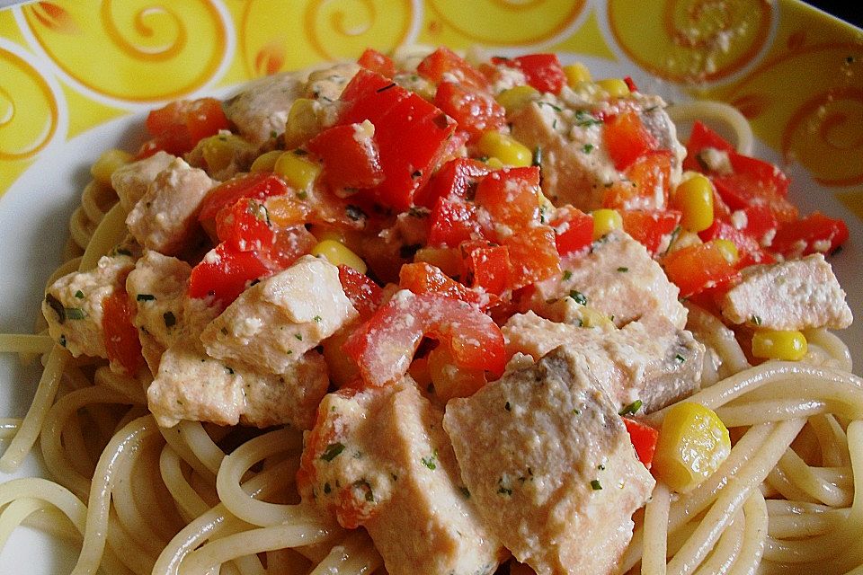 Lachs - Spaghetti Lachs - Spaghetti