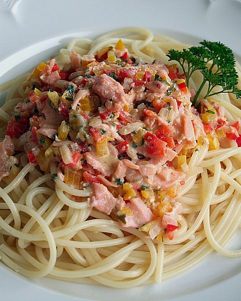 Lachsspaghetti Rezepte | Chefkoch