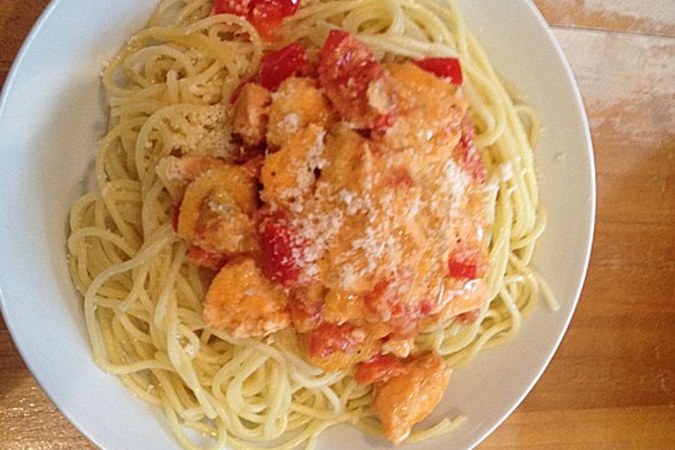 Lachs - Spaghetti Lachs - Spaghetti