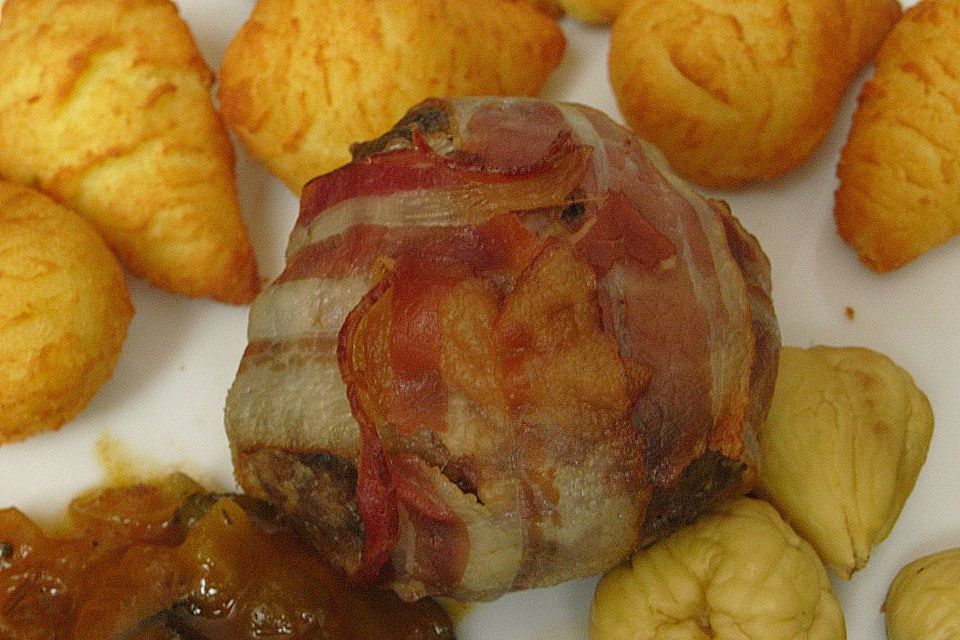 Hackfleisch - Muffins in Baconhülle