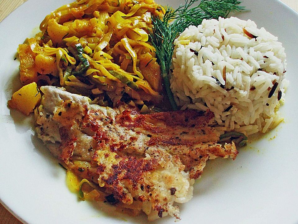 Seelachs - Curry mit Lauch und Ananas von Pueppchen20| Chefkoch