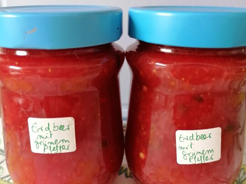 Erdbeermarmelade mit grünem Pfeffer von TexMexHex| Chefkoch