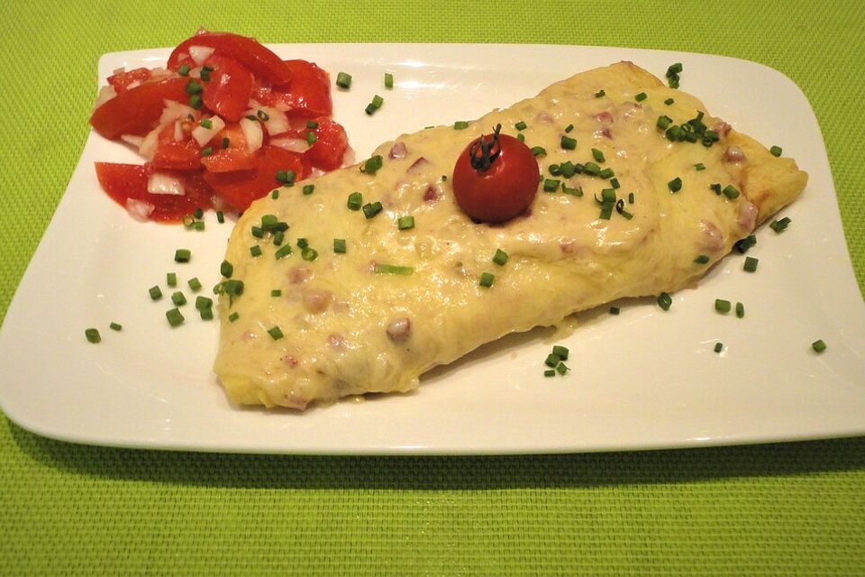 Schinken - Käse Pfannkuchen