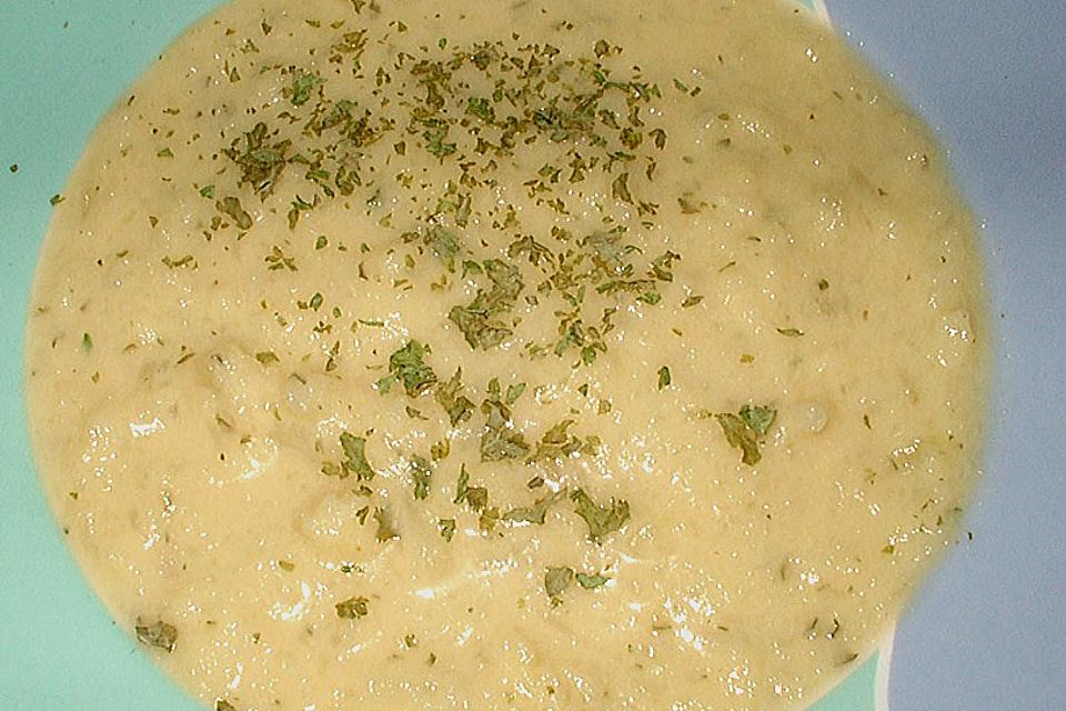 Blumenkohl - Käse - Suppe