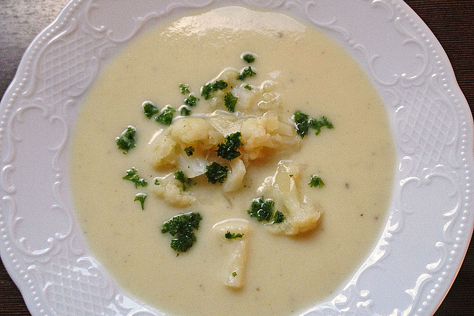 Blumenkohl - Käse - Suppe