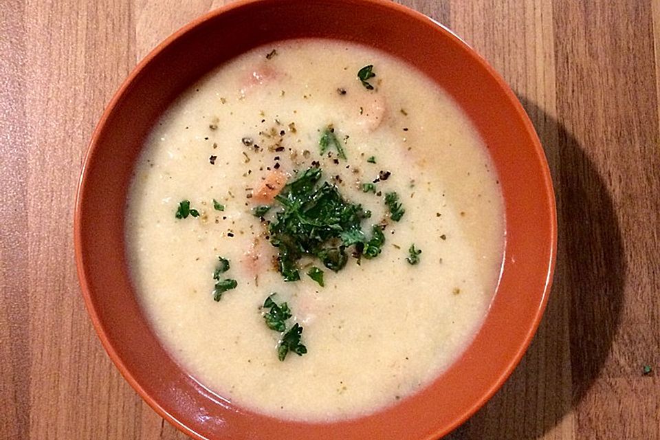 Blumenkohl - Käse - Suppe