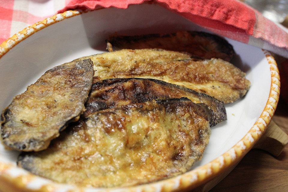 Gebratene Auberginen - Schnitzel