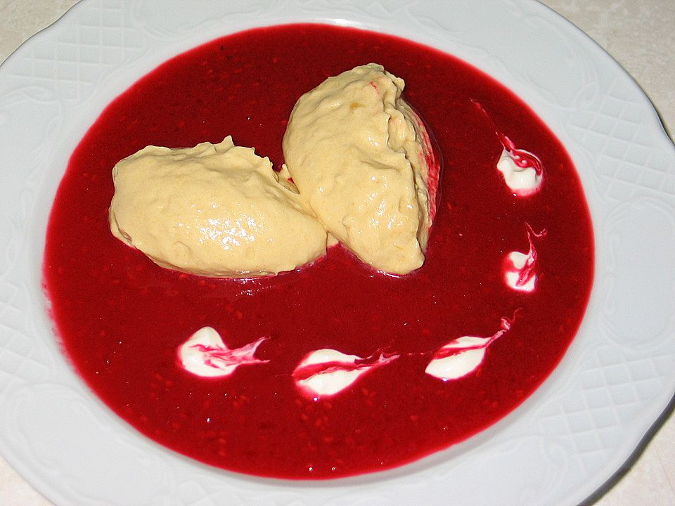 Mango - Joghurtcreme mit Himbeermark von sarah3011| Chefkoch