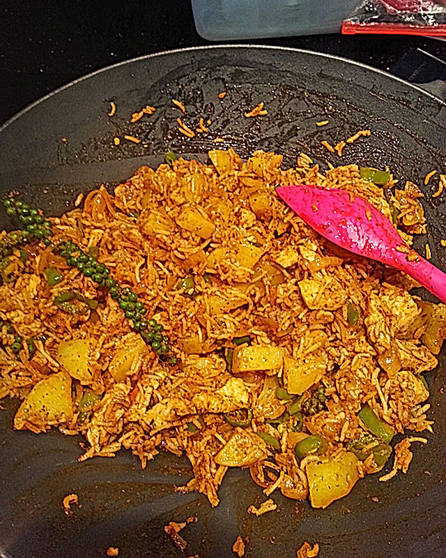 Chicken Biriyani mit Buttermilch Tomaten Rajita