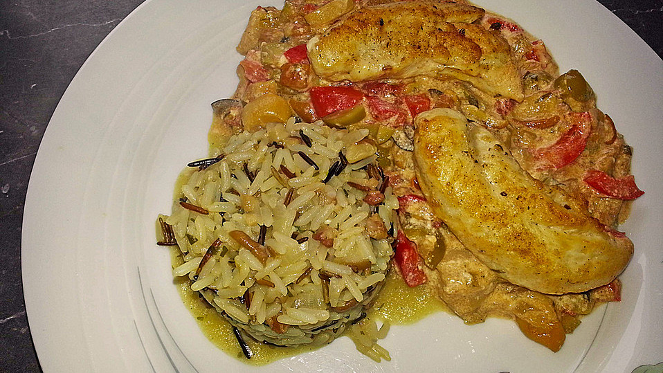Huhn mit grünen Oliven von tolle-torte