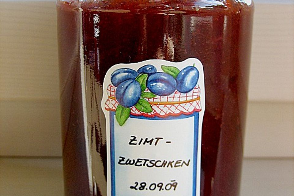 Pietras Zimtzwetschgenmarmelade