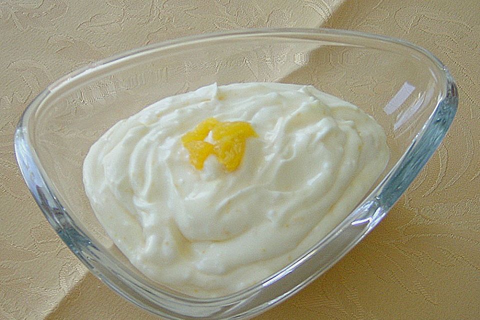 Orangencreme mit Eierlikör