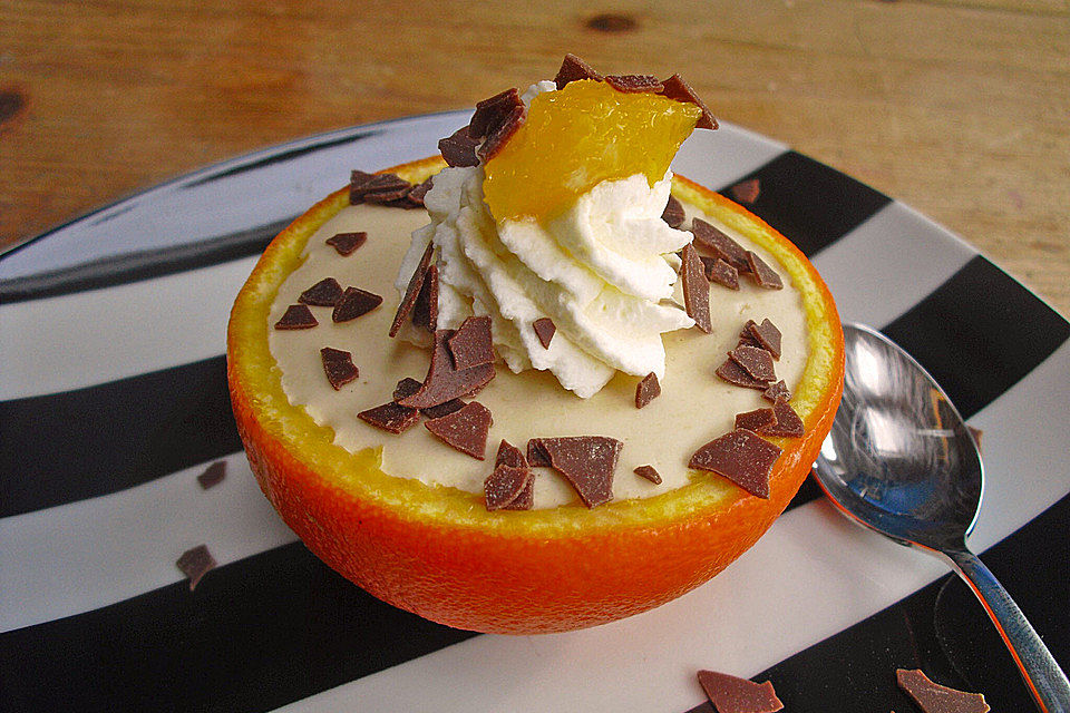 Orangencreme mit Eierlikör