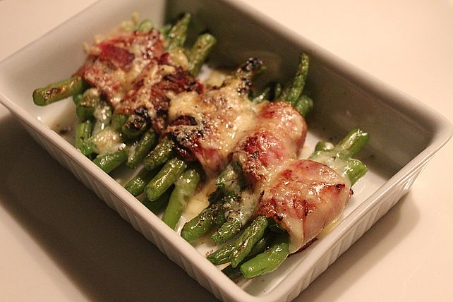 Überbackene grüne Bohnen mit Bacon von nja1| Chefkoch