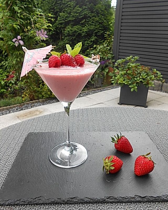 Erdbeer - Himbeer Smoothie