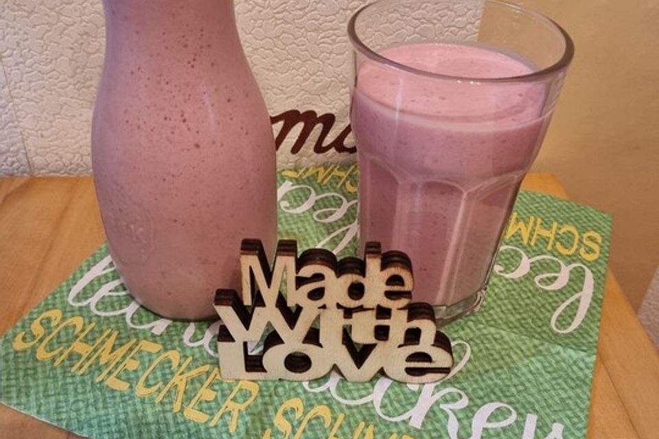 Erdbeer - Himbeer Smoothie