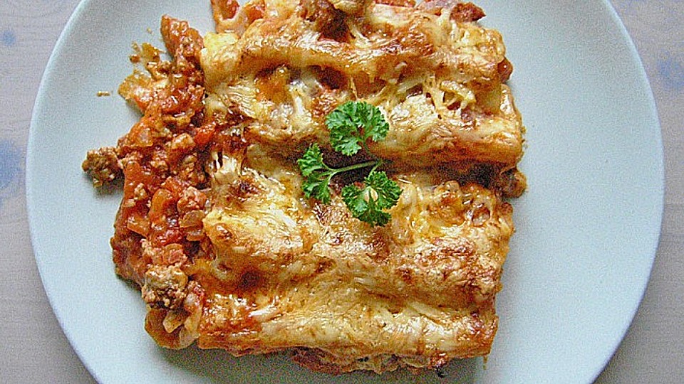 Cannelloni mit Hackfleisch - Schinken - Füllung von gthuir| Chefkoch