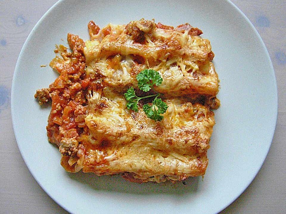 Cannelloni mit Hackfleisch - Schinken - Füllung - Kochen Gut | kochengut.de