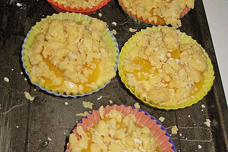 Pfirsich - Streusel - Muffins