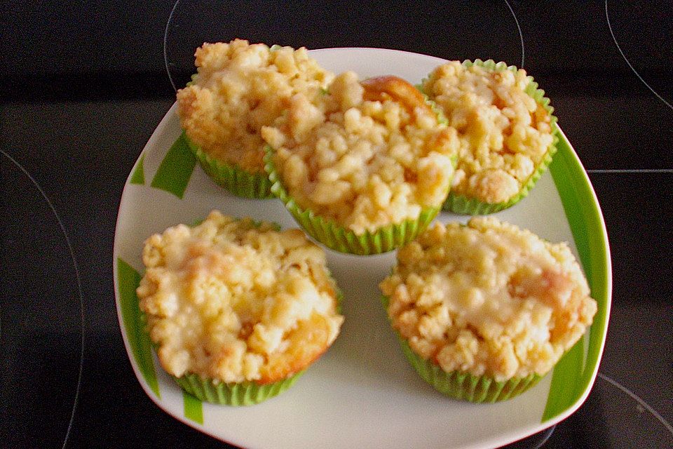 Pfirsich - Streusel - Muffins