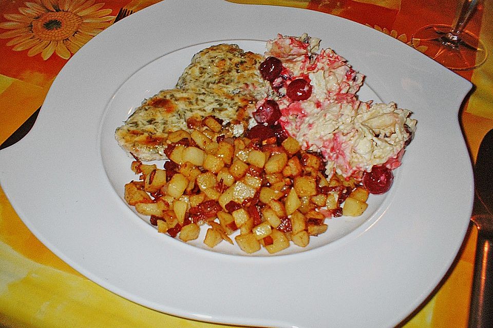 Bratkartoffelauflauf mit Schnitzel