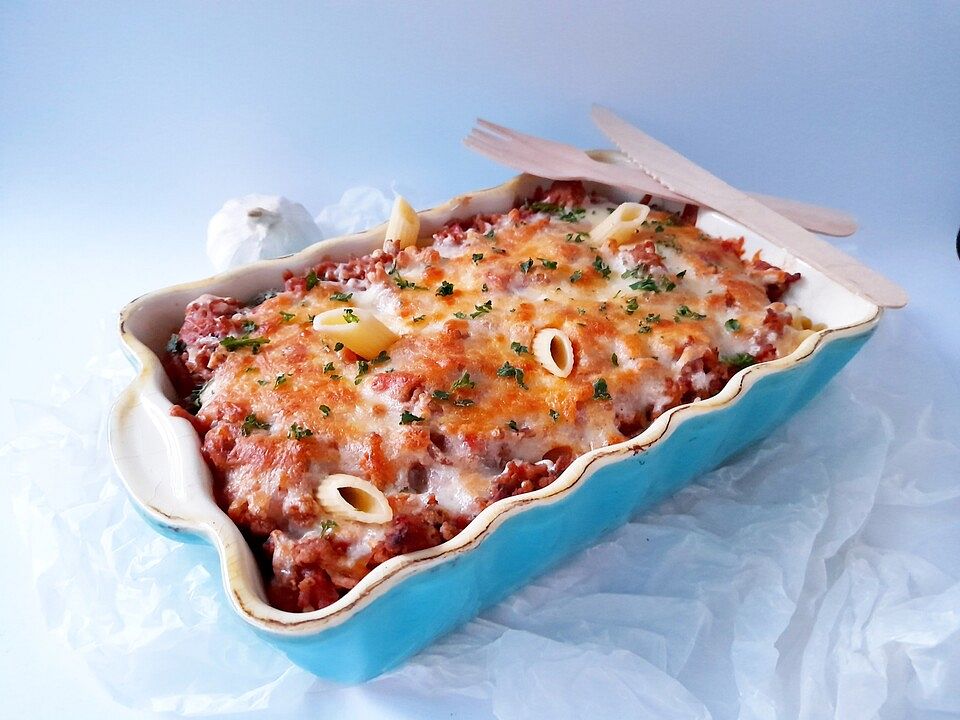 Nudel-Hackfleisch-Gratin von Snoopyspeanuts| Chefkoch