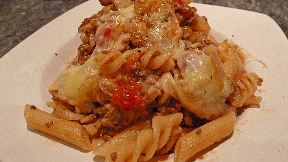 Nudel-Hackfleisch-Gratin von Snoopyspeanuts Nudel-Hackfleisch-Gratin von Snoopyspeanuts