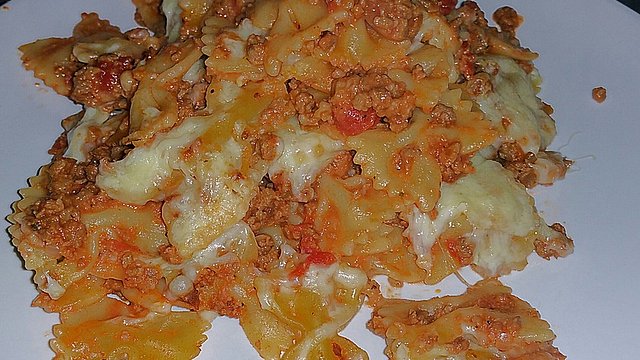 Nudel-Hackfleisch-Gratin von Snoopyspeanuts Nudel-Hackfleisch-Gratin von Snoopyspeanuts
