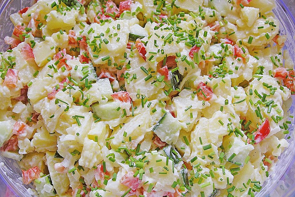 Kartoffelsalat, leicht und frisch