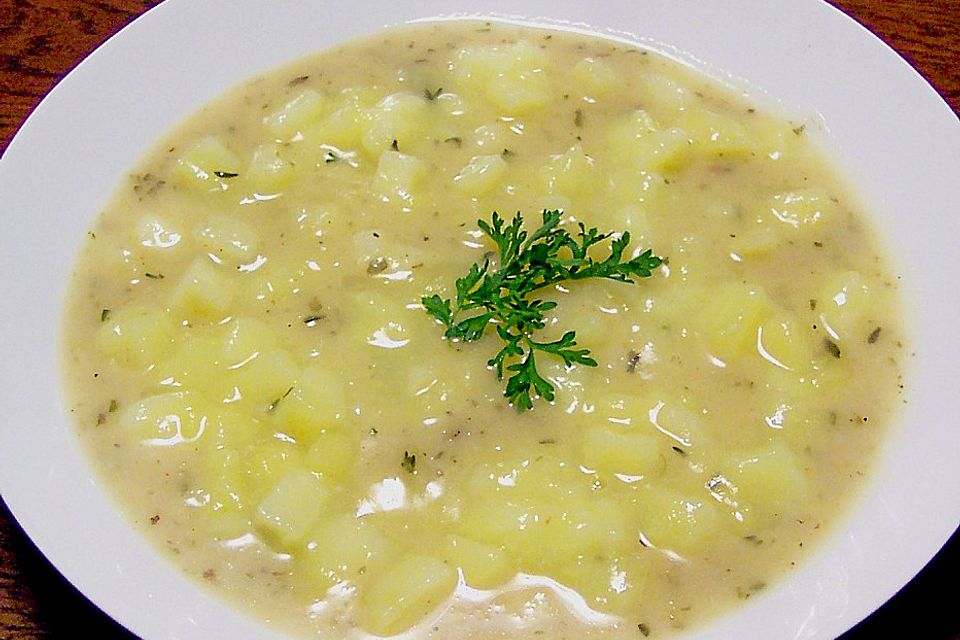 Kartoffelsuppe ohne Fleisch