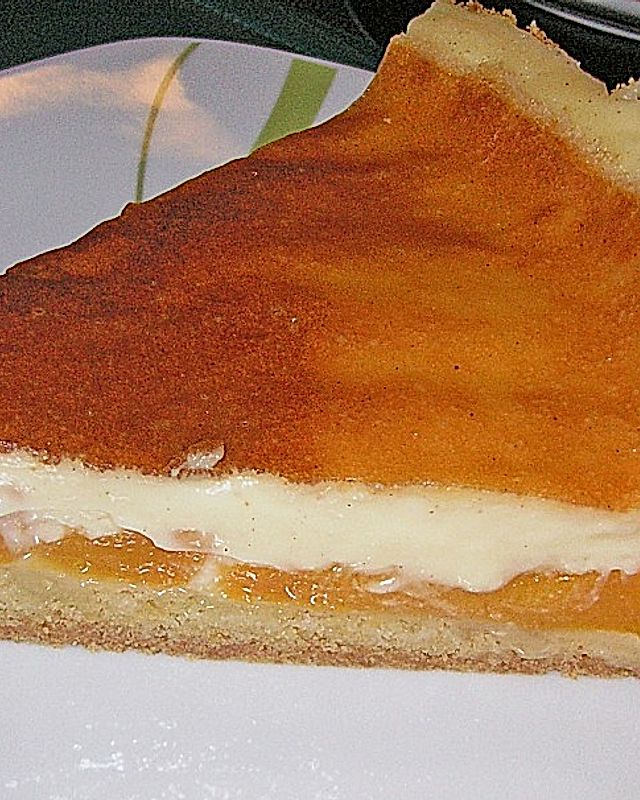 Pfirsich - Pudding - Kuchen