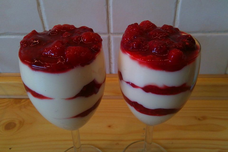 Joghurt - Creme mit Heidelbeeren