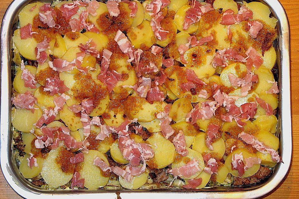 Mettpfanne mit Kartoffeln Mettpfanne mit Kartoffeln