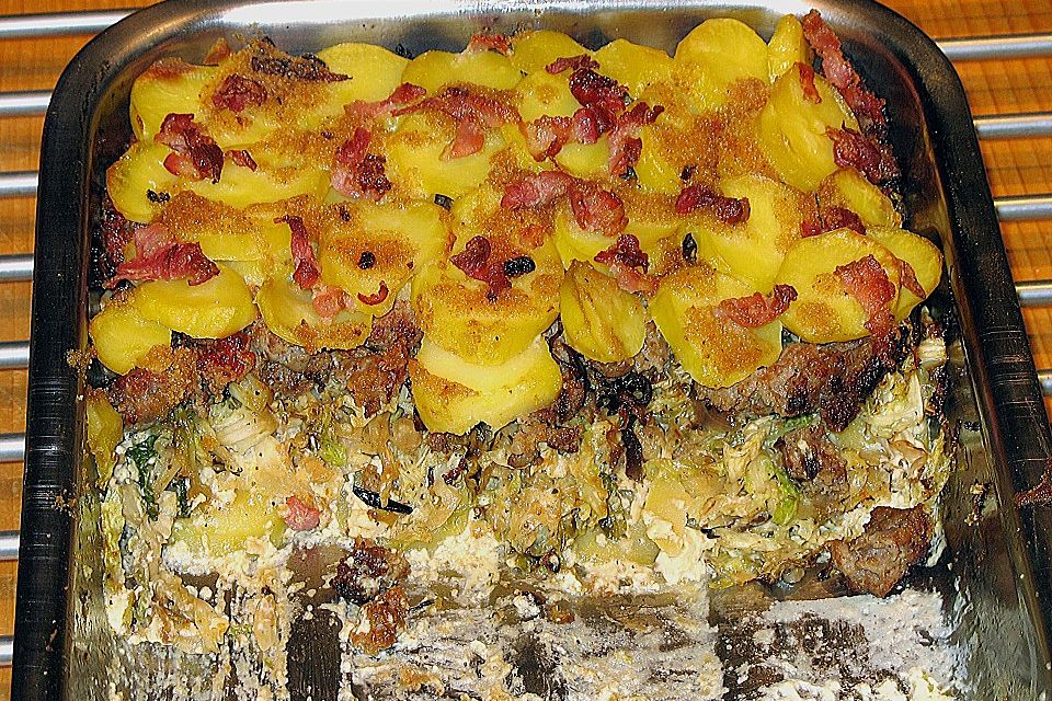 Mettpfanne mit Kartoffeln Mettpfanne mit Kartoffeln