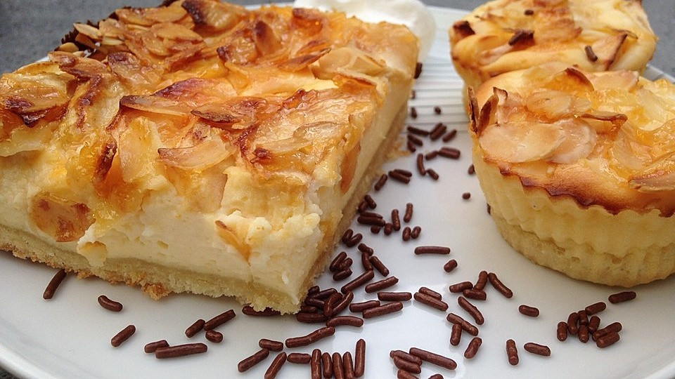 Apfel Kasekuchen Vom Blech Von Barchenknutscher Chefkoch