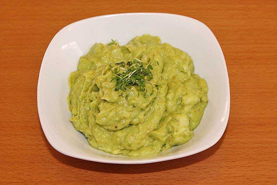 Vegetarischer Avocado - Brotaufstrich